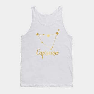 Capricorn Zodiac in Gold Tank Top